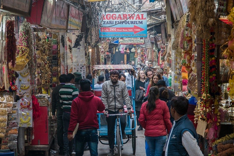 Чандни Чоук ( Chandni Chowk). Торговый район Дели.