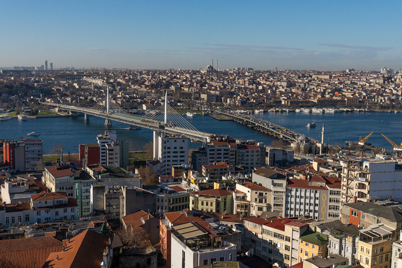 Прогулка по Стамбулу. От Галатского моста до площади Таксим. Пролив Босфор и холм Чамлыджа.