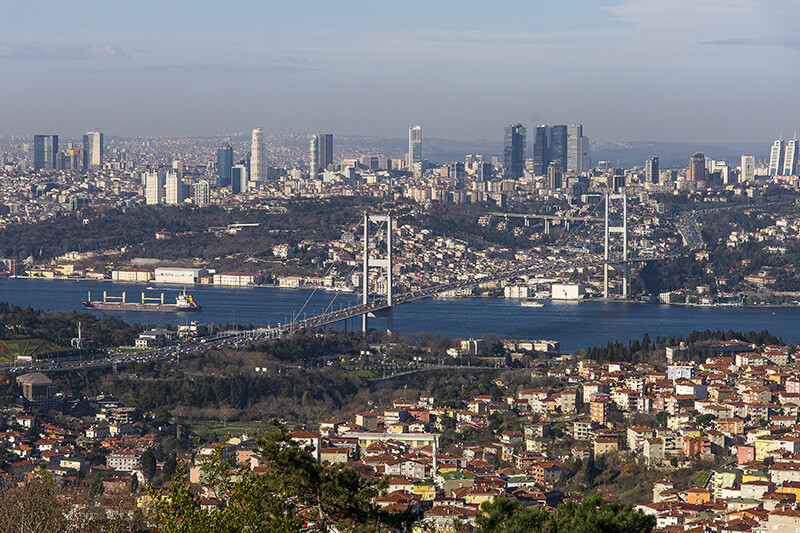 Прогулка по Стамбулу. От Галатского моста до площади Таксим. Пролив Босфор и холм Чамлыджа.